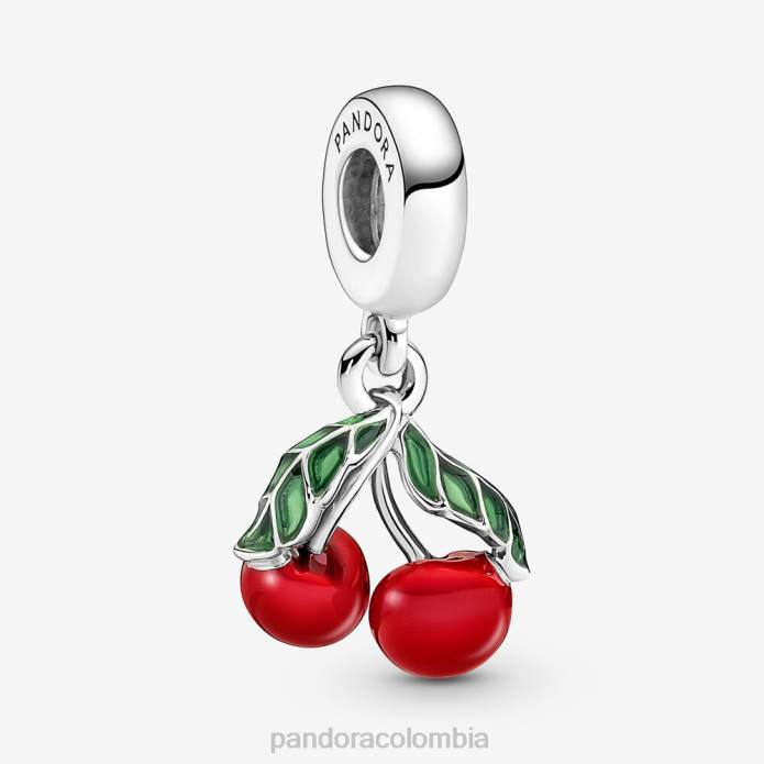 Pandora Charm colgante asimétrico con forma de cereza Plata esterlina J2LX143 accesorios