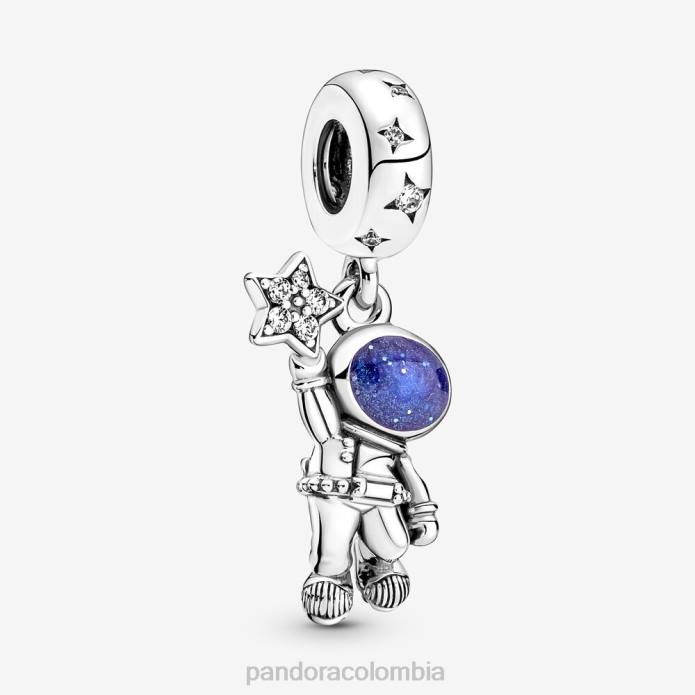 Pandora Charm colgante astronauta en la galaxia Plata esterlina J2LX313 accesorios