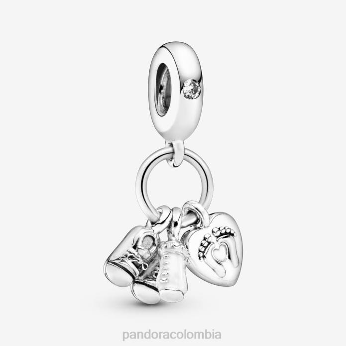 Pandora Charm colgante con biberón y zapatos Plata esterlina J2LX121 accesorios