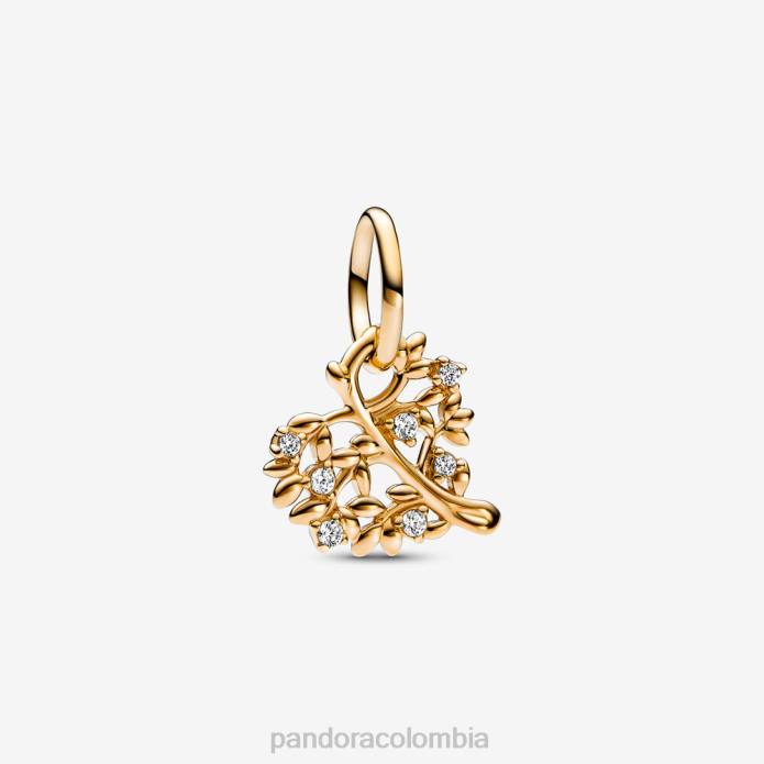 Pandora Charm colgante con corazón brillante y árbol genealógico oro J2LX257 accesorios