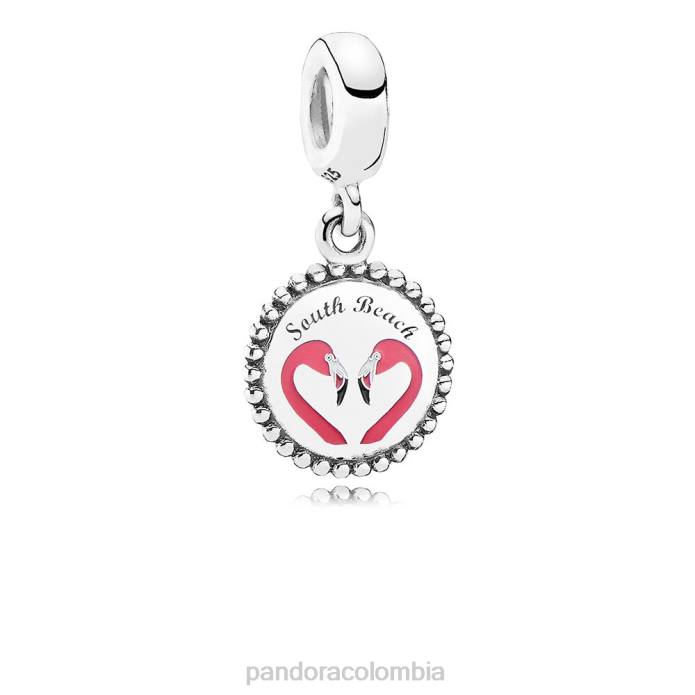 Pandora Charm colgante con flamenco de South Beach Plata esterlina J2LX226 accesorios