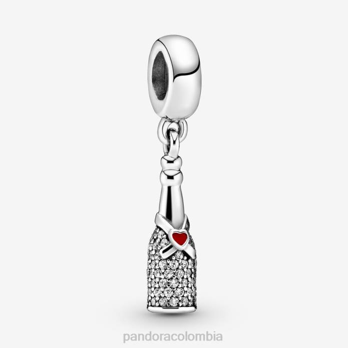 Pandora Charm colgante con forma de botella de vino espumoso Plata esterlina J2LX150 accesorios