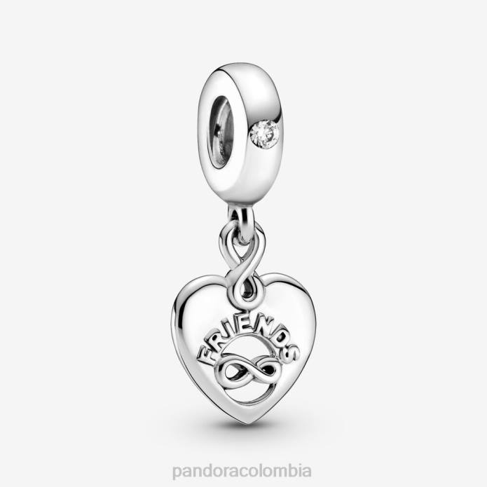 Pandora Charm colgante con forma de corazón de Friends Forever Plata esterlina J2LX73 accesorios