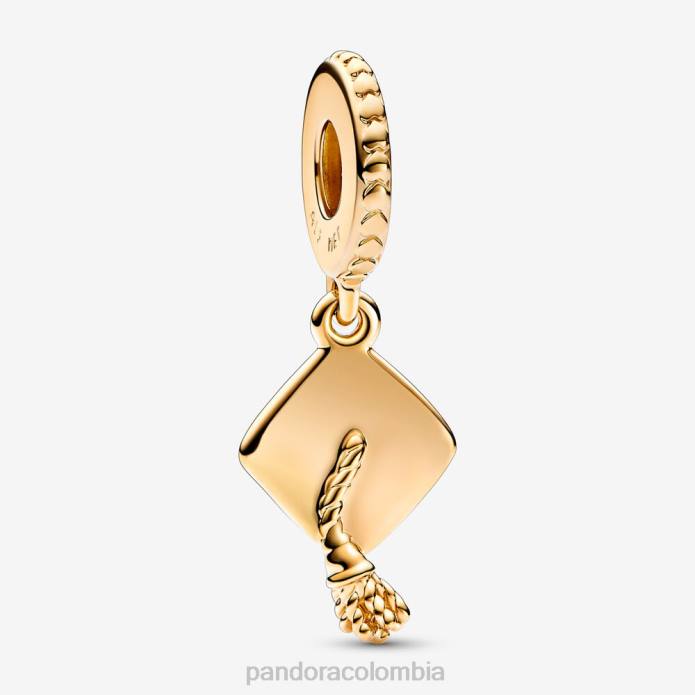 Pandora Charm colgante con gorro de graduación Chapado en oro J2LX66 accesorios