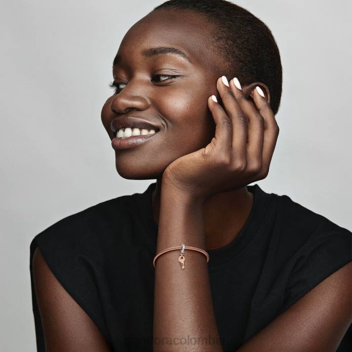 Pandora Charm colgante con llave y corazón deslizante Dos tonos J2LX229 accesorios