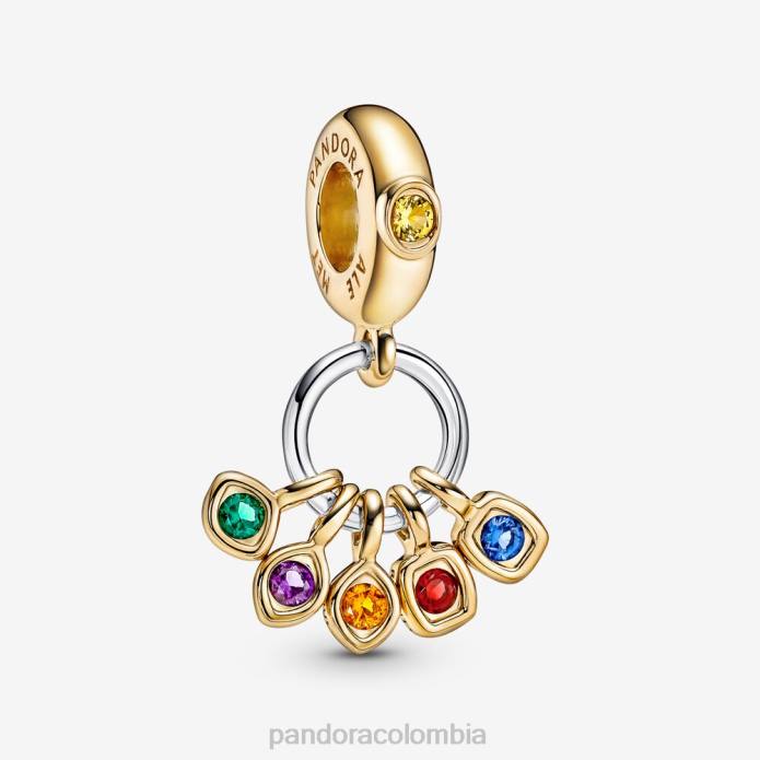 Pandora Charm colgante con piedras del infinito de Marvel Los Vengadores Dos tonos J2LX301 accesorios