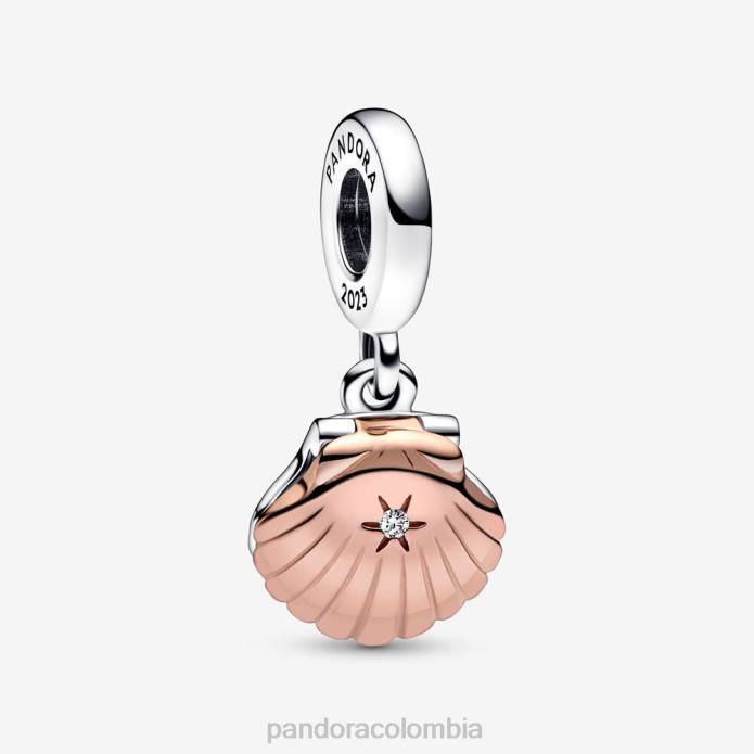 Pandora Charm colgante cultivado de agua dulce y concha de mar Club Dos tonos J2LX118 accesorios