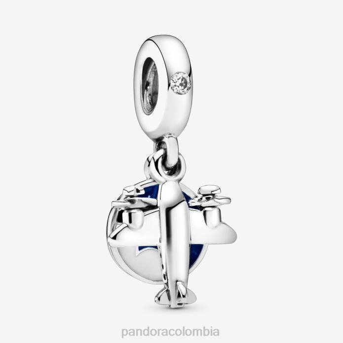 Pandora Charm colgante de avión de hélice Plata esterlina J2LX270 accesorios