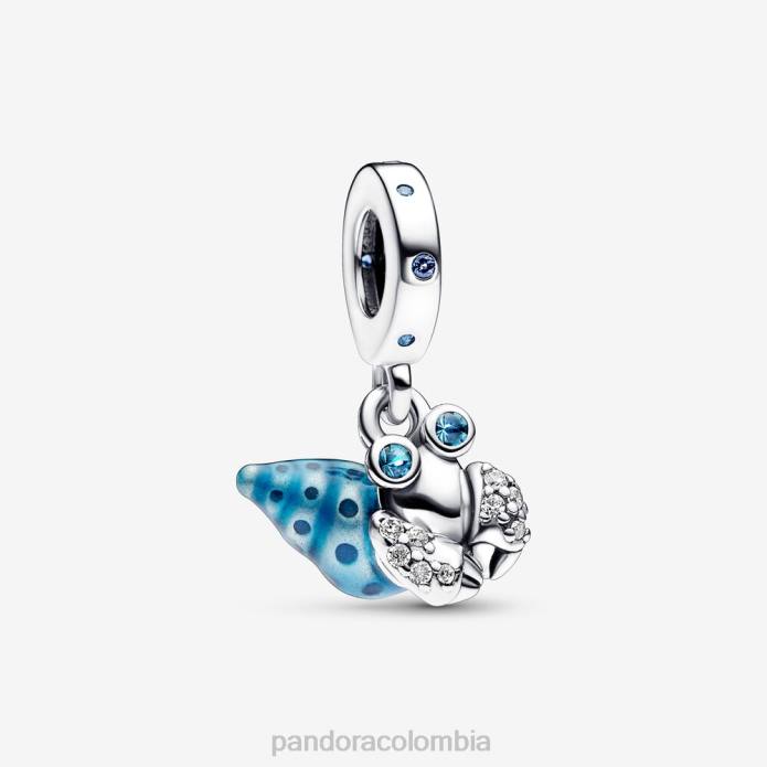 Pandora Charm colgante de cangrejo ermitaño que brilla en la oscuridad Plata esterlina J2LX72 accesorios