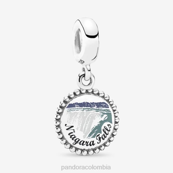 Pandora Charm colgante de las Cataratas del Niágara Plata esterlina J2LX309 accesorios