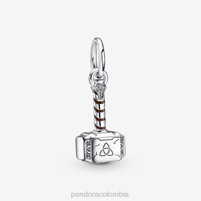 Pandora Charm colgante martillo de Thor de Marvel Los Vengadores Plata esterlina J2LX200 accesorios