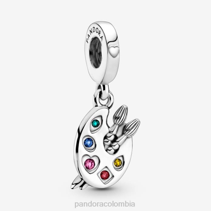 Pandora Charm colgante paleta de artista Plata esterlina J2LX140 accesorios
