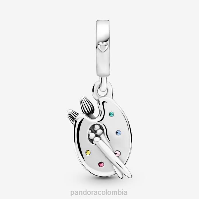 Pandora Charm colgante paleta de artista Plata esterlina J2LX140 accesorios