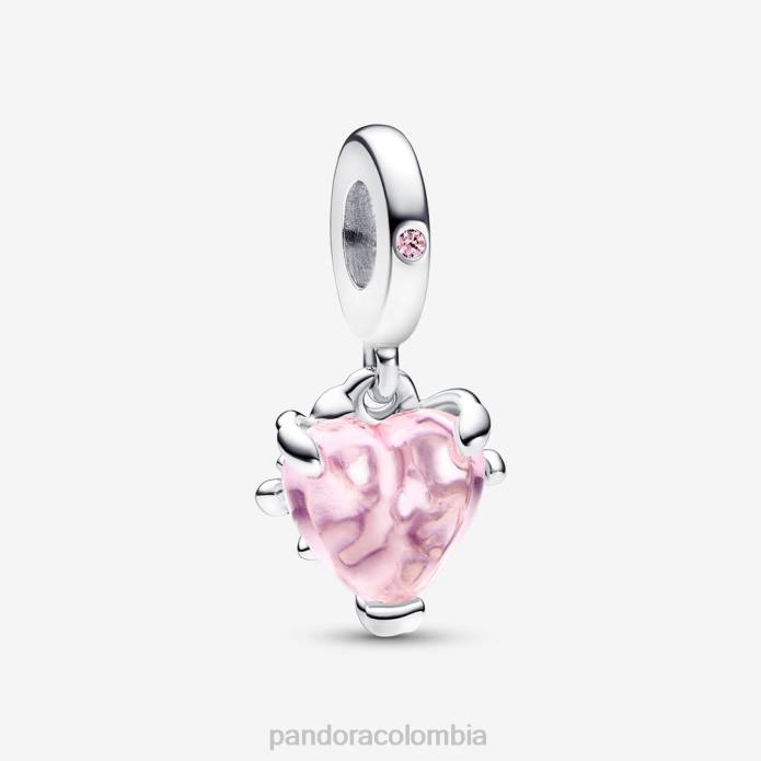 Pandora Charm colgante rosa con árbol genealógico y corazón Plata esterlina J2LX171 accesorios
