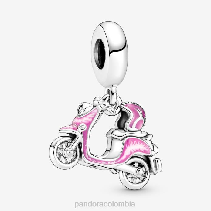 Pandora Charm colgante scooter rosa Plata esterlina J2LX189 accesorios