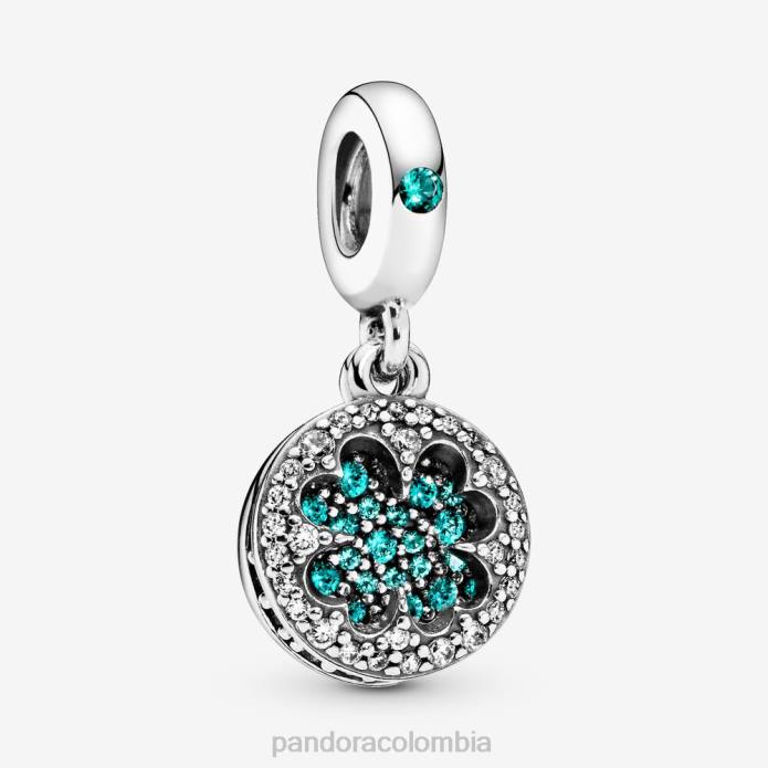 Pandora Charm colgante trébol de la suerte de cuatro hojas Plata esterlina J2LX173 accesorios