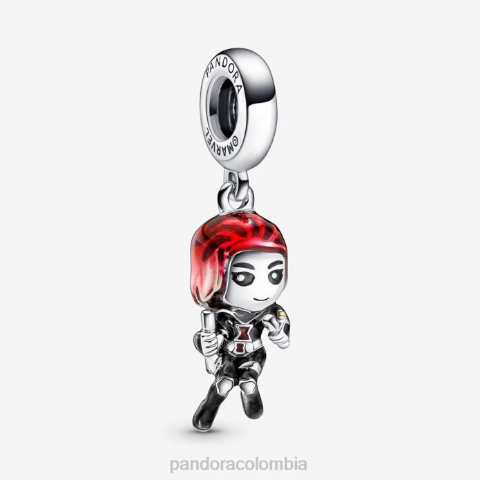 Pandora Charm colgante viuda de Marvel Los Vengadores plata esterlina/negro J2LX303 accesorios