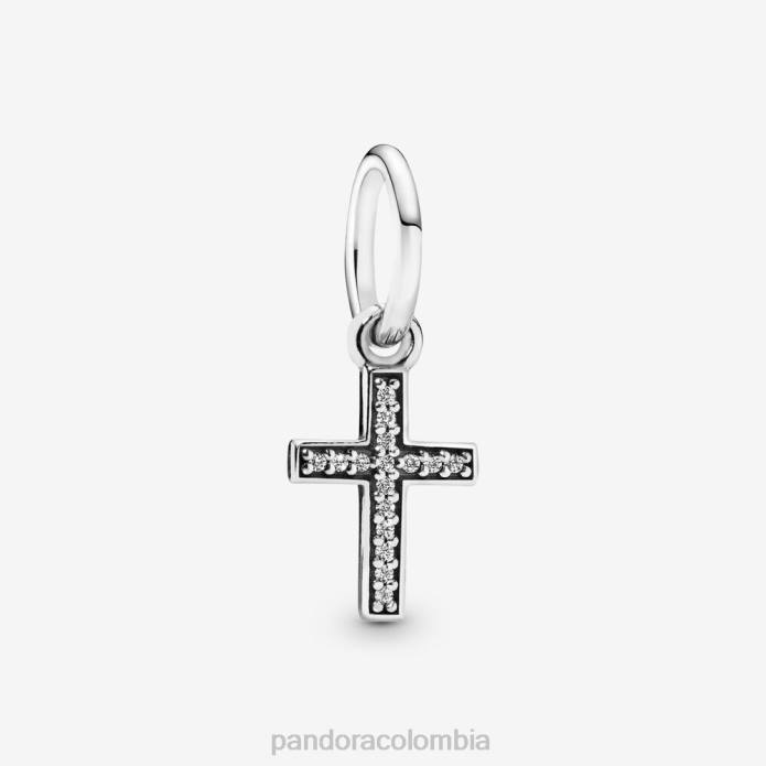 Pandora charm colgante con cruz brillante Plata esterlina J2LX59 accesorios