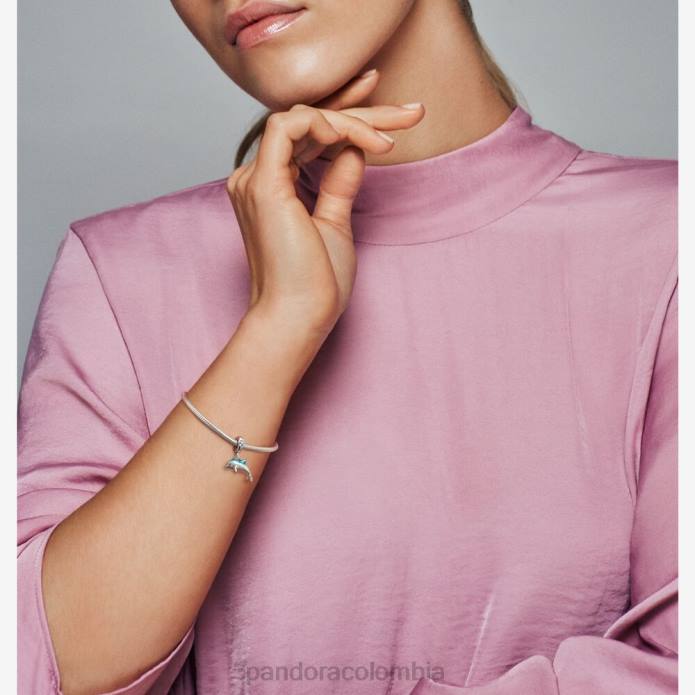 Pandora charm colgante con delfín brillante Plata esterlina J2LX116 accesorios