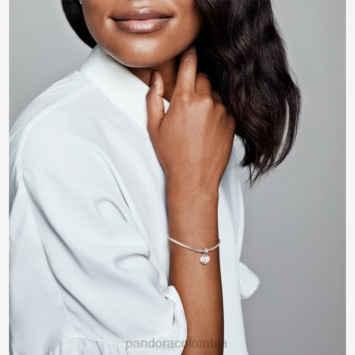 Pandora charm colgante con doble corazón dividido Plata esterlina J2LX51 accesorios