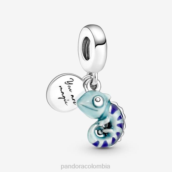 Pandora charm colgante con forma de camaleón que cambia de color Plata esterlina J2LX113 accesorios
