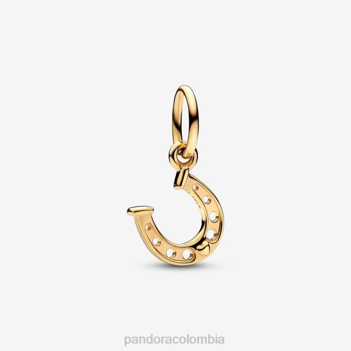 Pandora dije colgante de herradura de la suerte oro J2LX236 accesorios