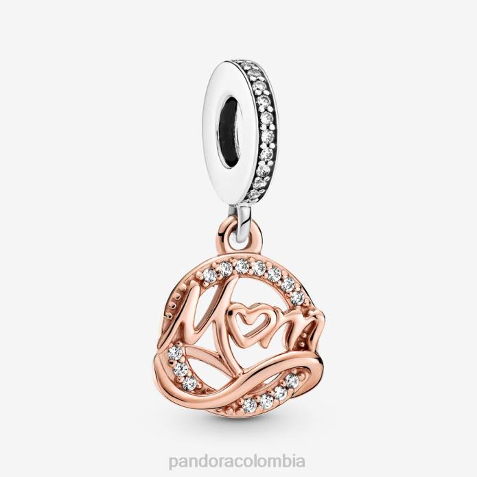 Pandora dije colgante de mamá Dos tonos J2LX210 accesorios