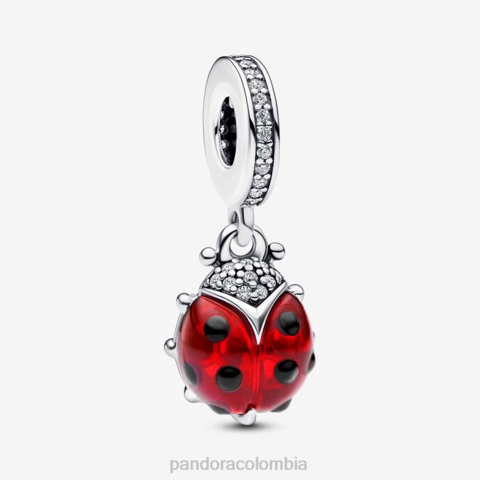 Pandora dije colgante de mariquita plata esterlina/rojo J2LX80 accesorios