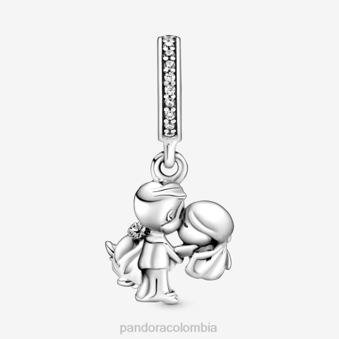 Pandora dije colgante de pareja casada Plata esterlina J2LX105 accesorios