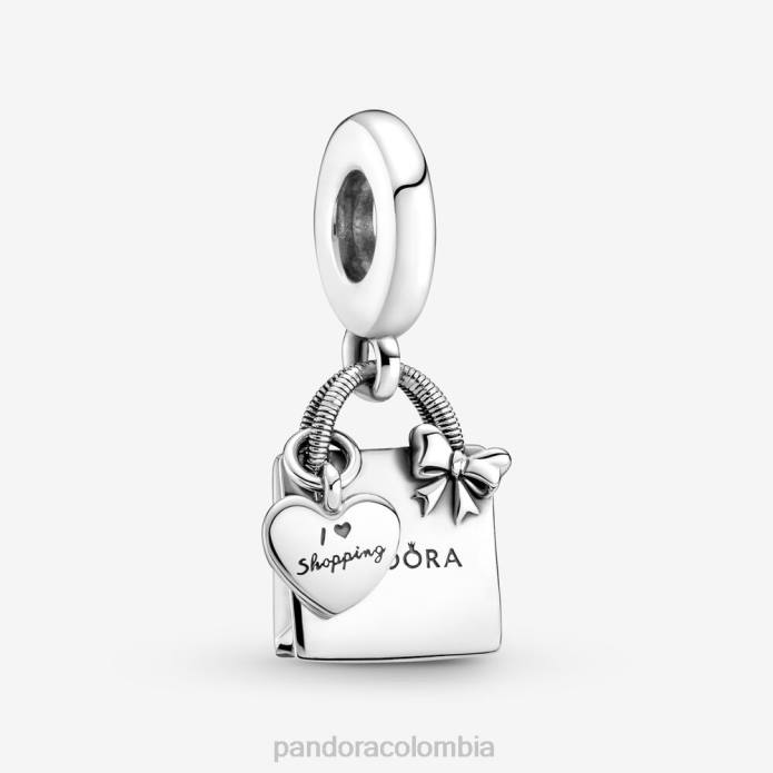 Pandora dije colgante para bolso de compras Plata esterlina J2LX81 accesorios