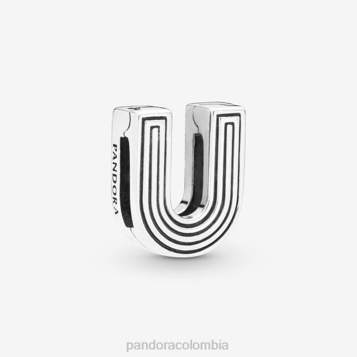 Pandora Charm clip reflexiones letra u Plata esterlina J2LX40 accesorios