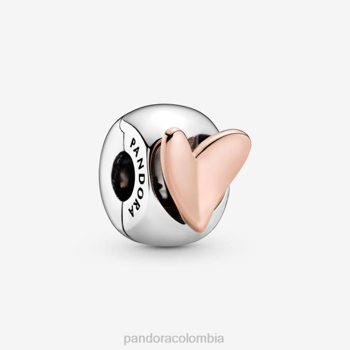 Pandora Charm con clip de corazón a mano alzada Dos tonos J2LX26 accesorios