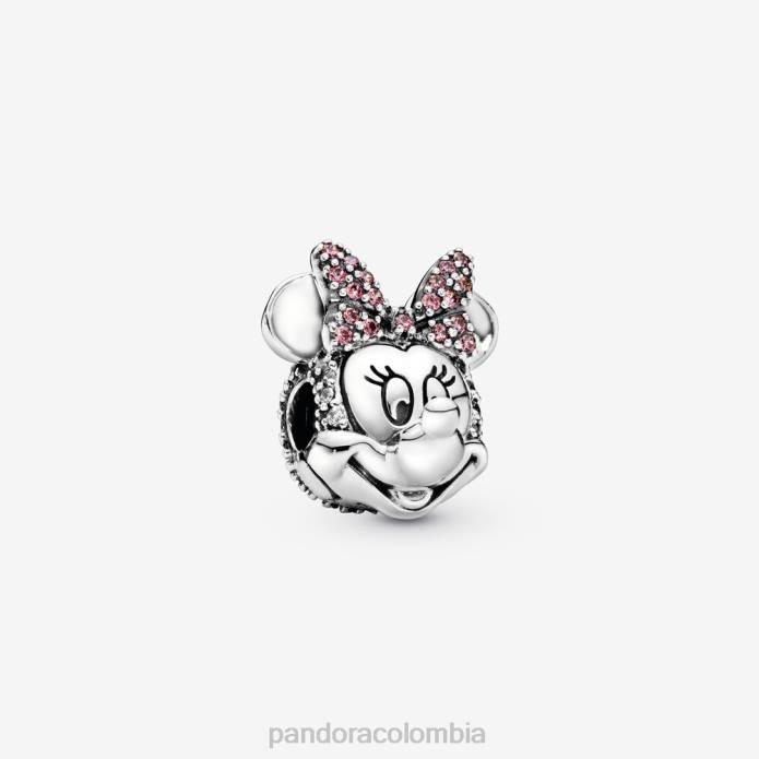 Pandora Colgante con clip y lazo en pavé rosa de Disney Minnie Mouse Plata esterlina J2LX30 accesorios