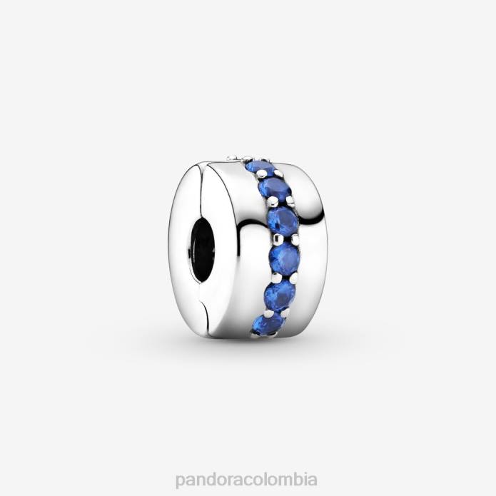 Pandora charm con clip brillante plata esterlina/azul J2LX27 accesorios