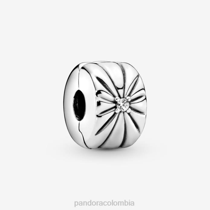 Pandora charm de clip con forma de rayos de sol brillantes Plata esterlina J2LX23 accesorios
