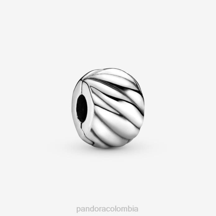 Pandora charm de clip con plumas pulidas Plata esterlina J2LX7 accesorios