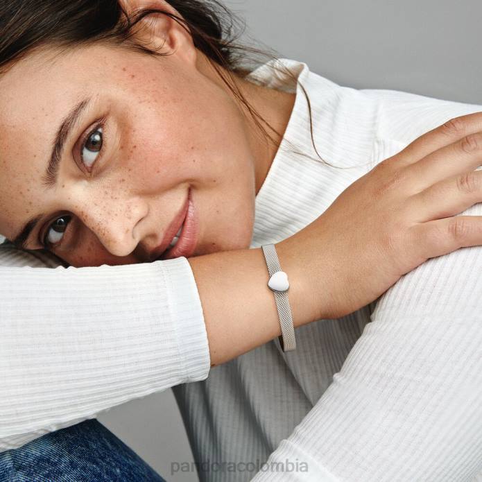 Pandora charm sencillo con clip en forma de corazón Plata esterlina J2LX37 accesorios