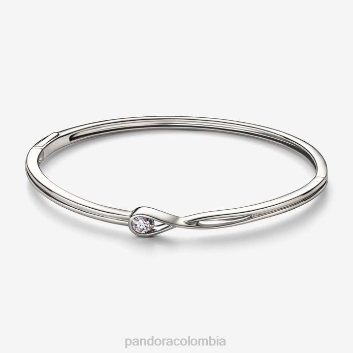 Pandora Brazalete de diamantes de 0,25 ct tw creado en laboratorio Brilliance Oro blanco J2LX444 accesorios
