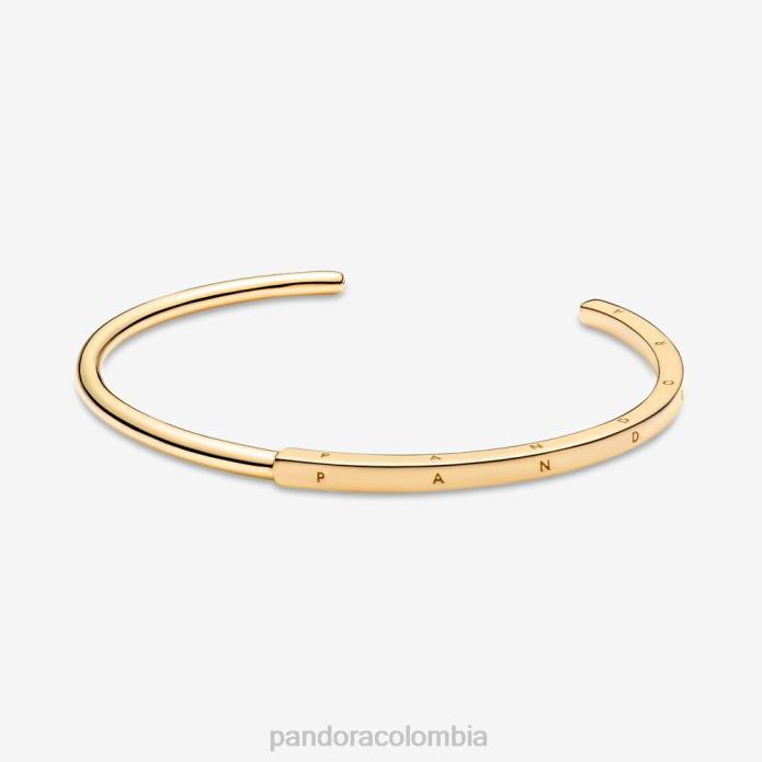 Pandora brazalete abierto con firma i-d Chapado en oro J2LX437 accesorios