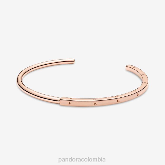 Pandora brazalete abierto con firma i-d Oro de Rose plateado J2LX439 accesorios