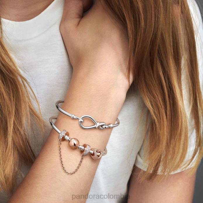 Pandora brazalete de nudo infinito Plata esterlina J2LX445 accesorios