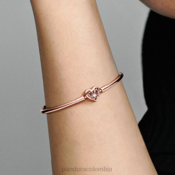 Pandora momentos corazón y brazalete de mariposa Oro de Rose plateado J2LX429 accesorios