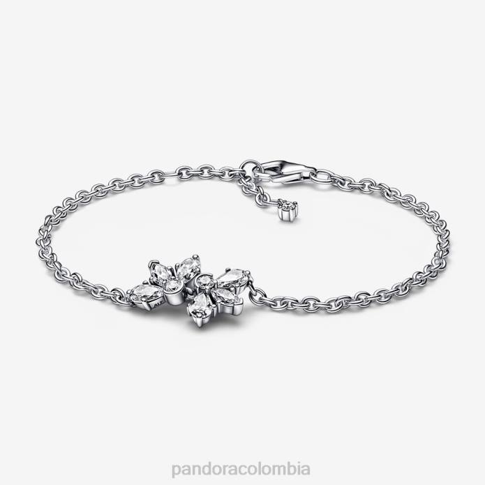 Pandora pulsera de cadena con racimos de herbario brillante Plata esterlina J2LX451 accesorios