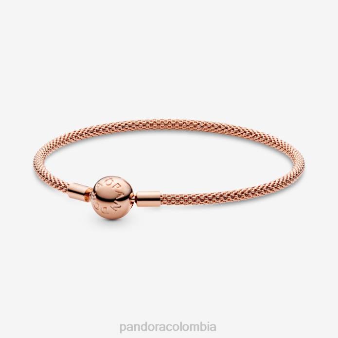 Pandora pulsera de malla momentos Oro de Rose plateado J2LX378 accesorios