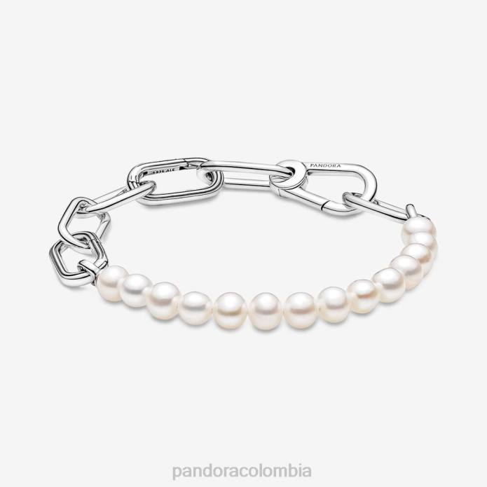 Pandora pulsera de perlas cultivadas de agua dulce tratadas Plata esterlina J2LX480 accesorios
