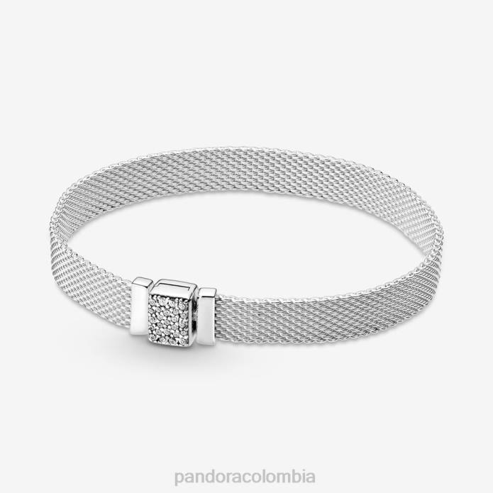 Pandora reflexionspulsera con cierre brillante Plata esterlina J2LX355 accesorios