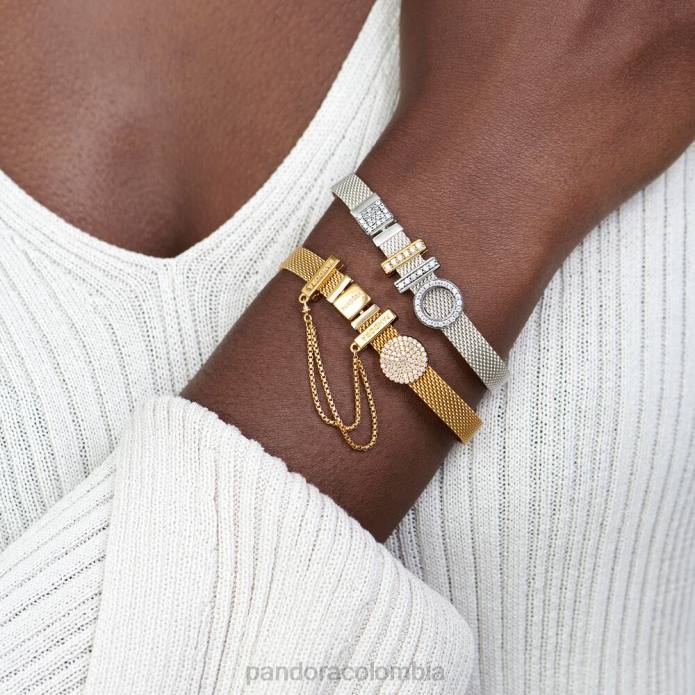 Pandora reflexionspulsera con cierre brillante Plata esterlina J2LX355 accesorios