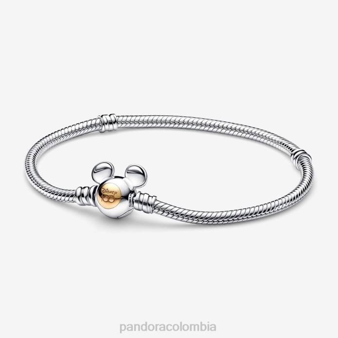 Pandora Pulsera de cadena con serpiente Momentos del 100 aniversario de Disney Dos tonos J2LX368 accesorios