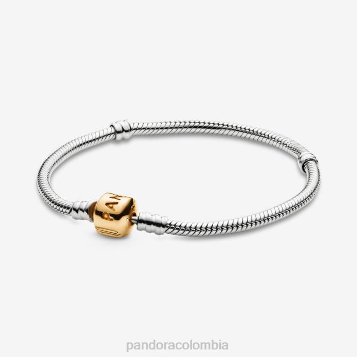 Pandora pulsera de cadena con serpiente Moments Dos tonos J2LX432 accesorios