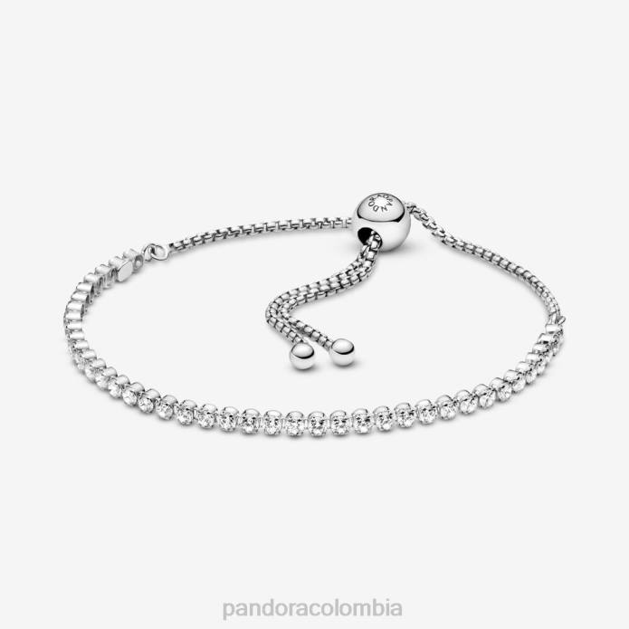 Pandora pulsera de tenis deslizante brillante Plata esterlina J2LX481 accesorios